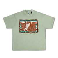 Oil Green leopard serape cowhide  leather background Urban Heavy Tee - AdoDesignShop