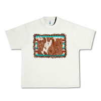 Pistachio leopard serape cowhide  leather background Urban Heavy Tee - AdoDesignShop