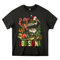 Asphalt Christmas Louisiana Heavy Core Tee - BarkalooDesign