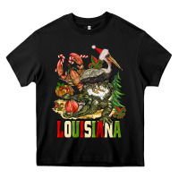 Black Christmas Louisiana Heavy Core Tee - BarkalooDesign