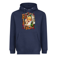 Navy Ho Ho Ho Santa Heavyweight Hoodie - Bettercallsaul