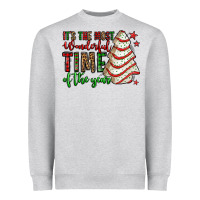 Heather Grey it's the most wonderful time of the year christmas tree cake Heavyweight Sweatshirt - Jasminsmagicworld