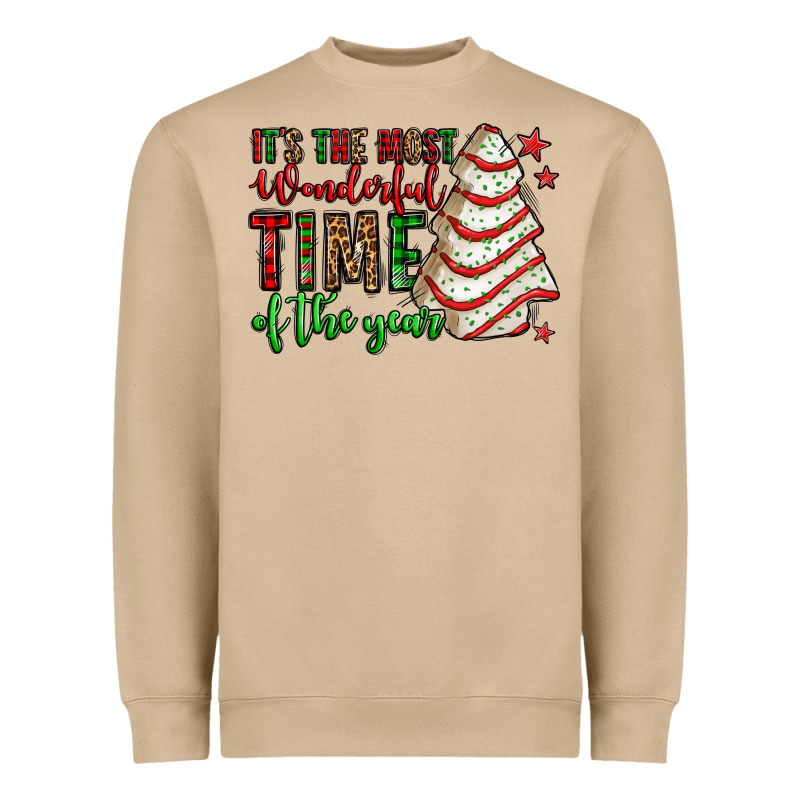 It's The Most Wonderful Time Of The Year Christmas Tree Cake Heavyweight Sweatshirt by Jasminsmagicworld | Teevron