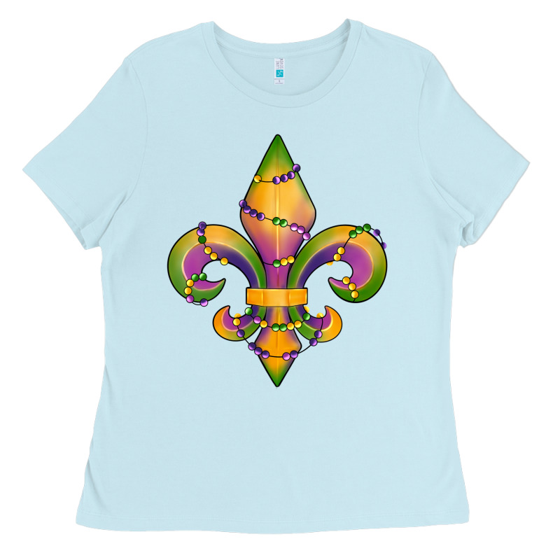 Mardi Gras Fleur De Lis Ladies Tee by RanaPortraitStore | Teevron