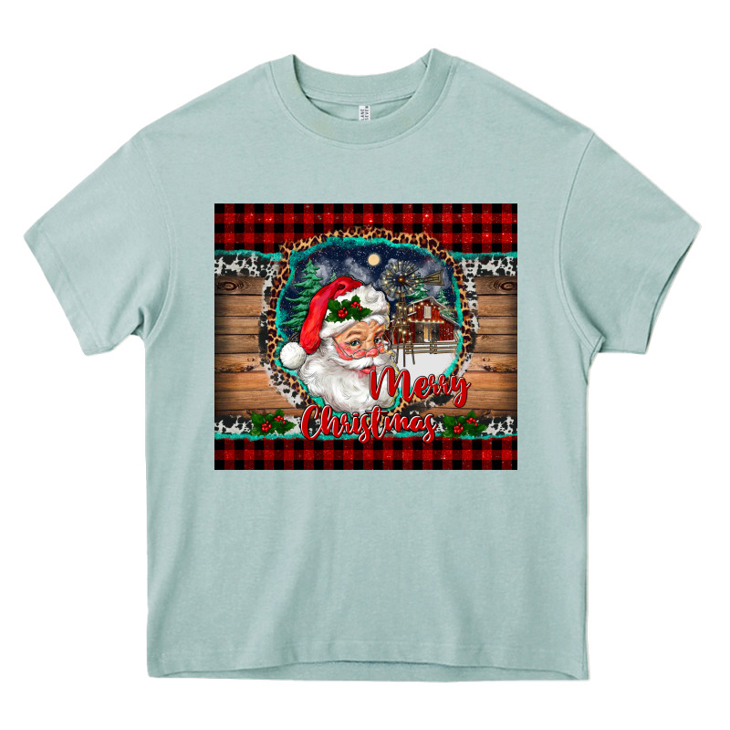 Merry Christmas Santa And Farm Heavy Core Tee by RanaPortraitStore | Teevron