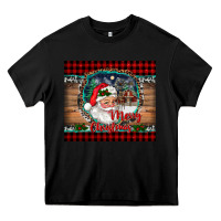 Black merry christmas santa and farm Heavy Core Tee - RanaPortraitStore