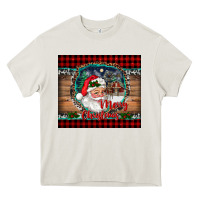 Cream merry christmas santa and farm Heavy Core Tee - RanaPortraitStore