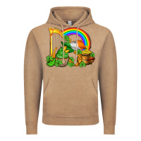 Vintage Coffee st patricks day  rainbow shamrocks Vintage Hoodie - AdoDesignShop