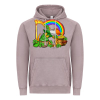 Vintage Zinc st patricks day  rainbow shamrocks Vintage Hoodie - AdoDesignShop