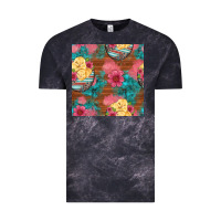 Cloud Black hatched egg easter chicks seamless pattern Vintage Tee - Artiststas