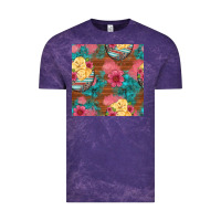 Cloud Purple hatched egg easter chicks seamless pattern Vintage Tee - Artiststas
