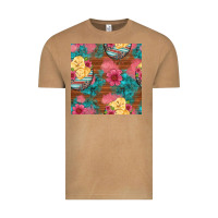 Vintage Camel hatched egg easter chicks seamless pattern Vintage Tee - Artiststas