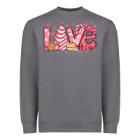 Storm love pink christmas tree cake Heavyweight Sweatshirt - Jasminsmagicworld