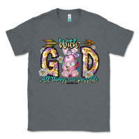 Charcoal Heather With God All Things Are Possible Easter Day Classic Tee - CowhideDigitalArt