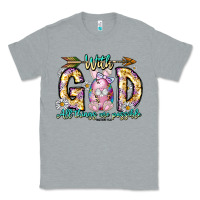 Heather Grey With God All Things Are Possible Easter Day Classic Tee - CowhideDigitalArt