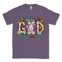 Lavender With God All Things Are Possible Easter Day Classic Tee - CowhideDigitalArt