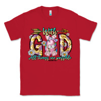 Red With God All Things Are Possible Easter Day Classic Tee - CowhideDigitalArt