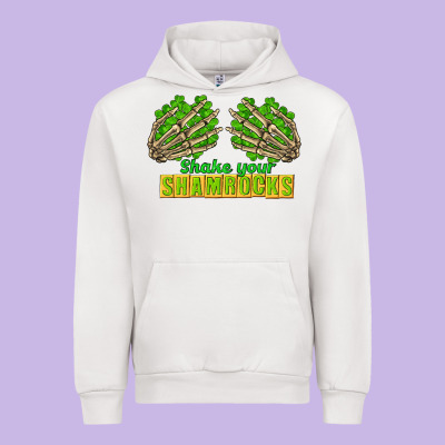 Shake Your Shamrocks St. Patrick's Day Urban Hoodie Designed By Cowgirlartshop