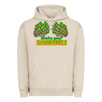 Pigment French Oak Shake Your Shamrocks St. Patrick's Day Urban Hoodie - CowGirlArtShop