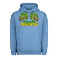 Pigment Pebble Blue Shake Your Shamrocks St. Patrick's Day Urban Hoodie - CowGirlArtShop