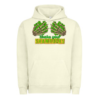 Pigment Pistachio Shake Your Shamrocks St. Patrick's Day Urban Hoodie - CowGirlArtShop