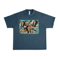 Midnight Navy indian western background Urban Heavy Tee - AdoDesignShop