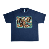 Navy indian western background Urban Heavy Tee - AdoDesignShop