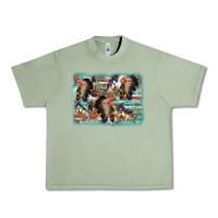 Oil Green indian western background Urban Heavy Tee - AdoDesignShop