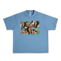 Pebble Blue indian western background Urban Heavy Tee - AdoDesignShop