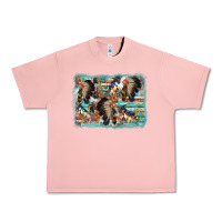 Salmon indian western background Urban Heavy Tee - AdoDesignShop