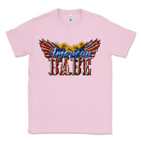 Bubblegum Pink American Babe With Sunflowers Classic Tee - LillyAllenDesigns