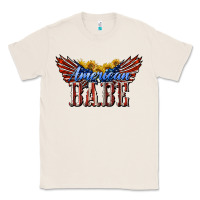 American Babe With Sunflowers Classic Tee | Teevron