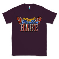 Plum American Babe With Sunflowers Classic Tee - LillyAllenDesigns