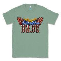 Sage American Babe With Sunflowers Classic Tee - LillyAllenDesigns