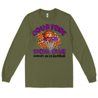 Army Green courtside social club Long Sleeve Tee - MaliasSmallBusiness