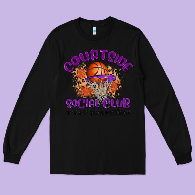 Courtside Social Club Long Sleeve Tee Designed By Maliassmallbusiness