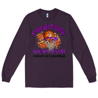 Plum courtside social club Long Sleeve Tee - MaliasSmallBusiness