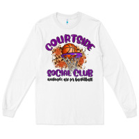 White courtside social club Long Sleeve Tee - MaliasSmallBusiness