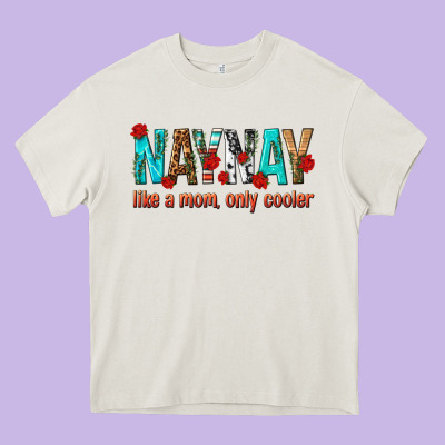 Naynay Like A Mom Only Cooler Heavy Core Tee Designed By Texasbilliewilder
