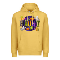 Antique Gold I'm a Haunt Mess Premium Hoodie - texasbilliewilder