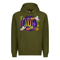 Army Green I'm a Haunt Mess Premium Hoodie - texasbilliewilder