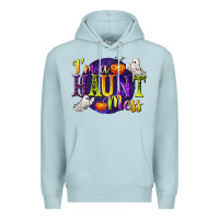Blue Mist I'm a Haunt Mess Premium Hoodie - texasbilliewilder