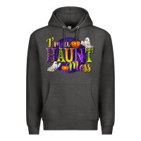 Charcoal Heather I'm a Haunt Mess Premium Hoodie - texasbilliewilder