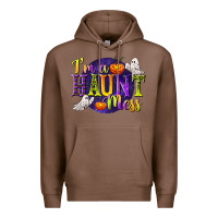 Chestnut I'm a Haunt Mess Premium Hoodie - texasbilliewilder