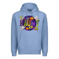 Colony Blue I'm a Haunt Mess Premium Hoodie - texasbilliewilder