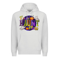 Dove Grey I'm a Haunt Mess Premium Hoodie - texasbilliewilder