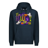 Navy I'm a Haunt Mess Premium Hoodie - texasbilliewilder