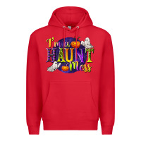 Red I'm a Haunt Mess Premium Hoodie - texasbilliewilder
