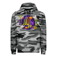 Slate Camo I'm a Haunt Mess Premium Hoodie - texasbilliewilder