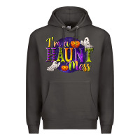 Smoke I'm a Haunt Mess Premium Hoodie - texasbilliewilder